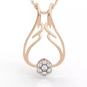 Exquisite Art Nouveau Diamond Pendant