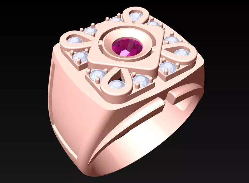 Diamond Ring - Mens Rings -  N3248