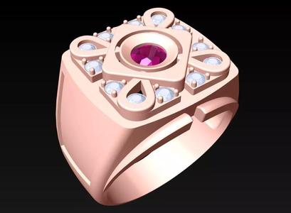 Diamond Ring - Mens Rings -  N3248
