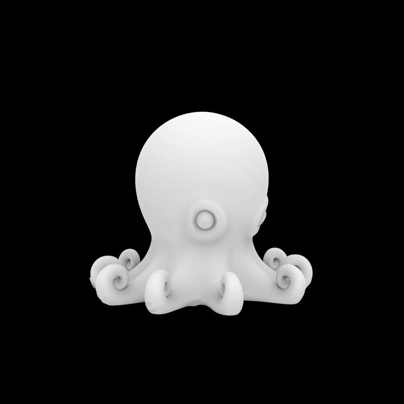 Baby Octopus Figurine 3D Print Model