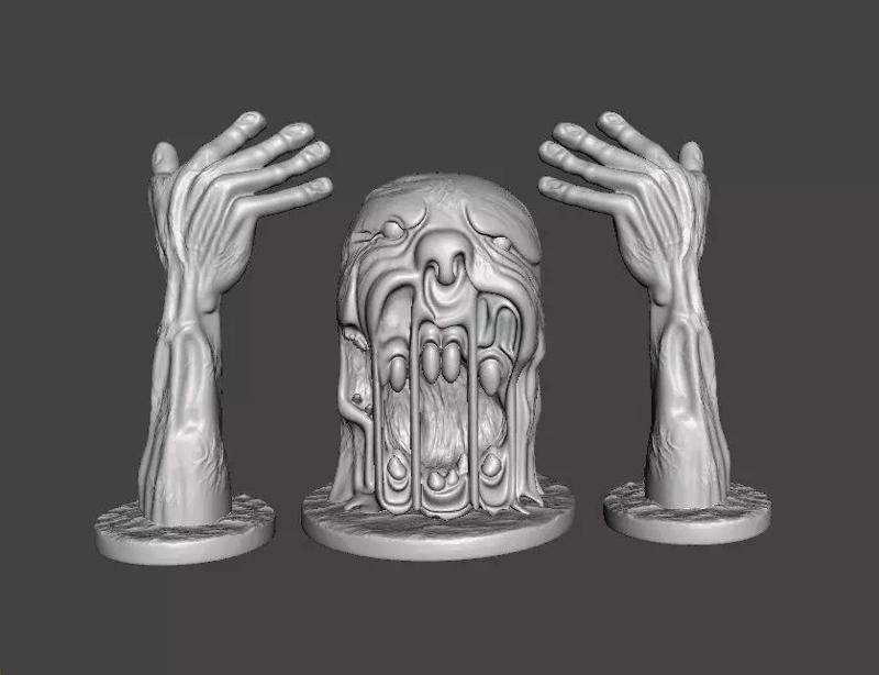 HELL CHAOS BOSS MODEL FIGURE FOR HORROR AND FANTASY GAME RPG DND