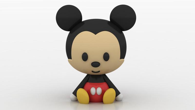 BABY MICKEY MOUSE TOY 3D PRINTABLE MODEL