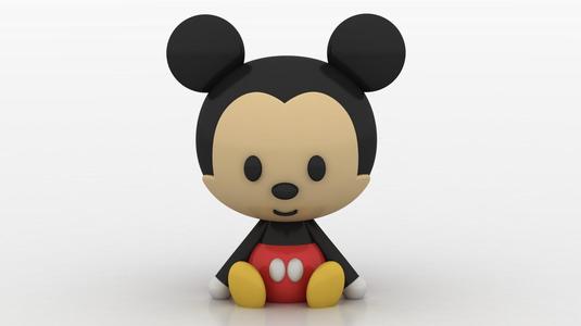 BABY MICKEY MOUSE TOY 3D PRINTABLE MODEL