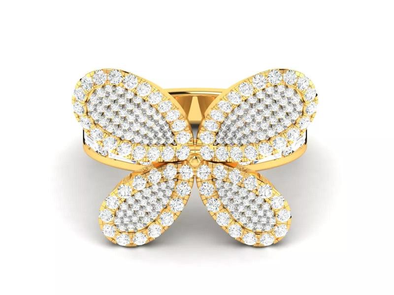 Solitaire Wedding Engagement Women Ring 3dm STL OBJ FBX Render