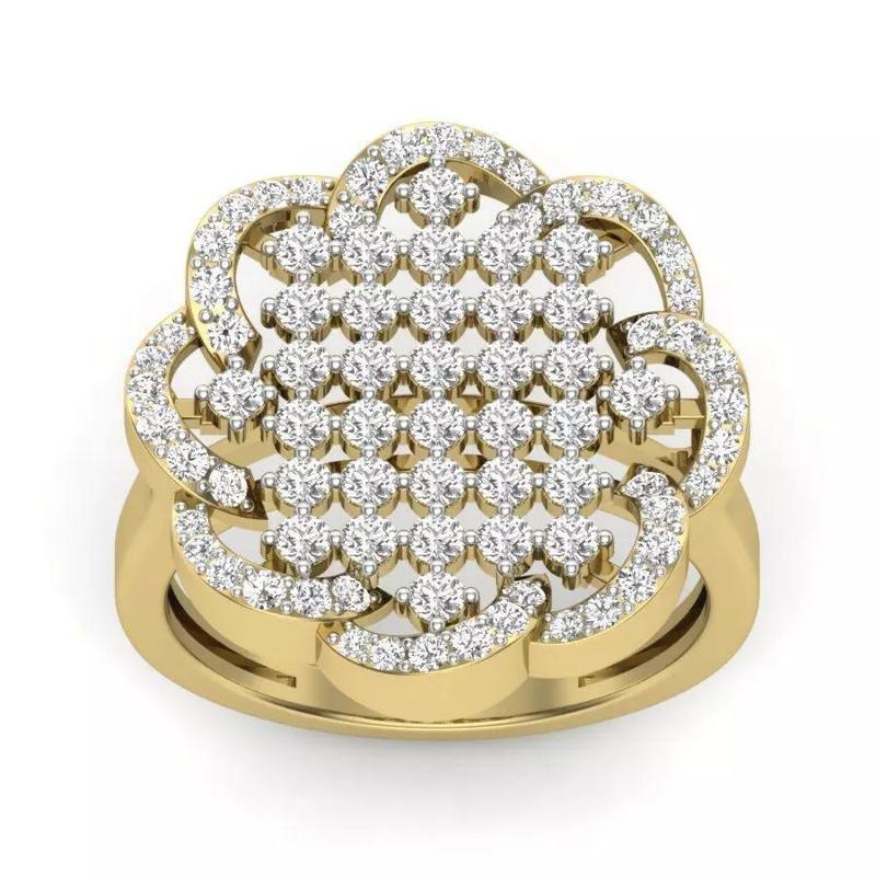 solitaire wedding engagement ring 3dm render detail