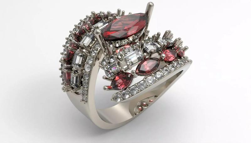 Crimson Majesty Statement Ring