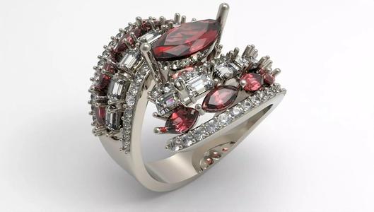 Crimson Majesty Statement Ring