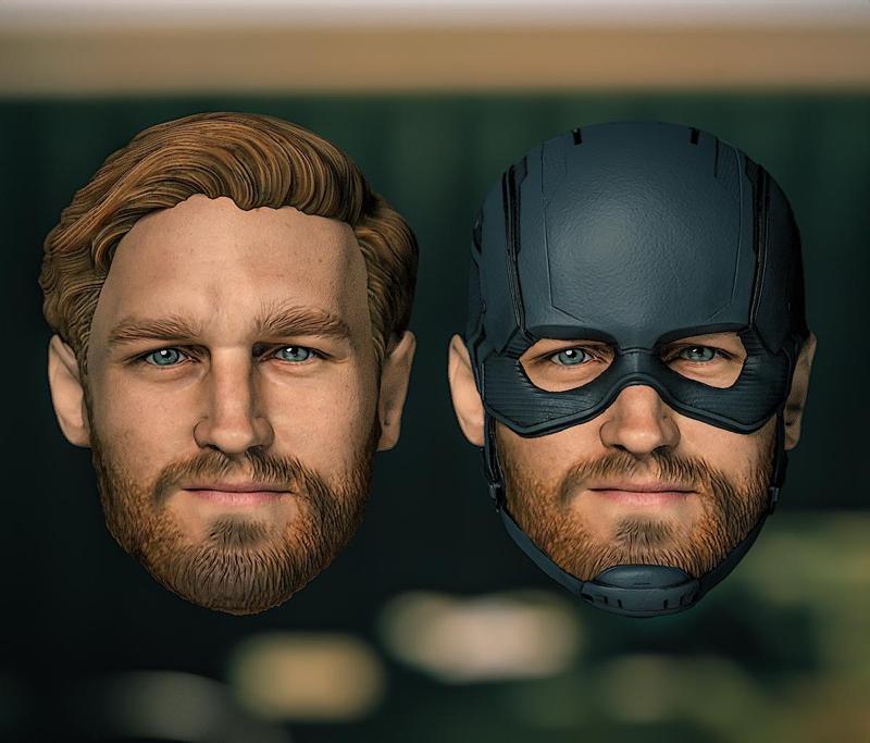 (1/6 1/12) Marvel John Walker U.S. Agent Wyatt Russell Thunderbolts* head headsculpt