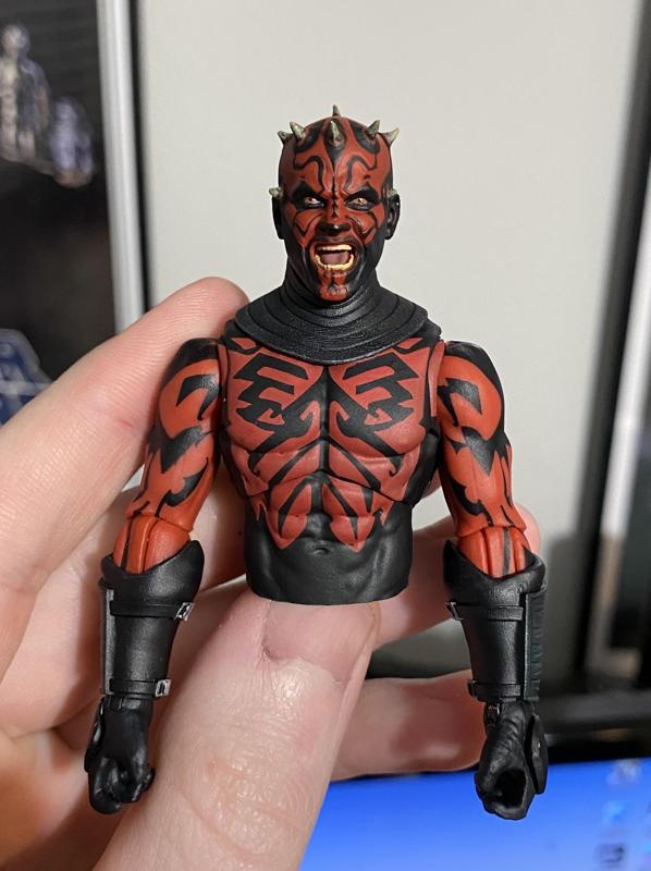 Play One Twelve Black Warrior Black Series Darth Maul Neck Peg