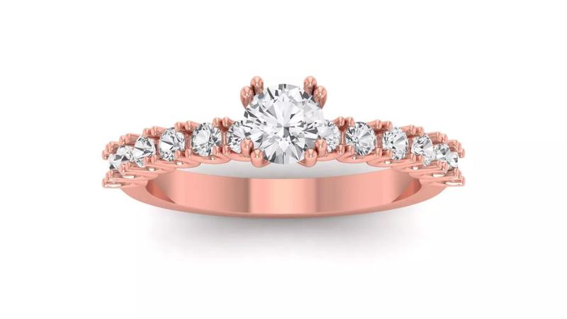 Solitaire Wedding Engagement Women Ring Tiny Ring