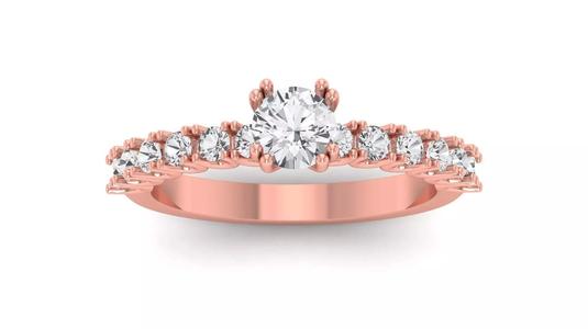 Solitaire Wedding Engagement Women Ring Tiny Ring