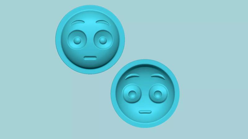 Emoji 04 Flushed - Molding Arrangement EVA Foam Craft