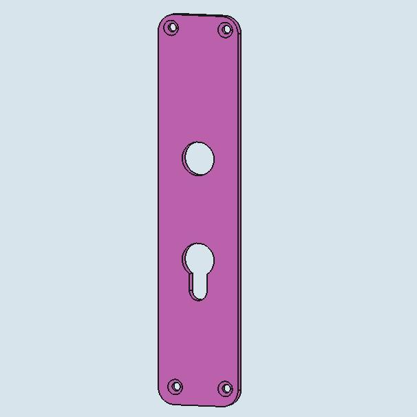 Doorlock protection cover, backplate, rosette - PZ 60