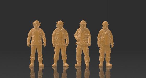 🚒 4 Pack Set 1 - Firefighters H0 | Firefighters H0 - 4 Pack Set 1