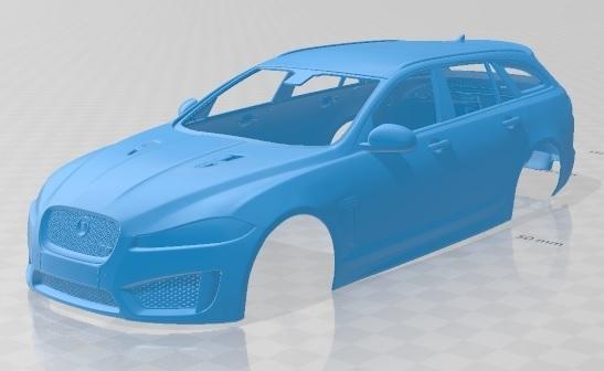 Jaguar XFR-S Sportbrake 2015 Printable Body Car