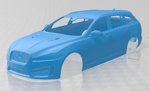 Jaguar XFR-S Sportbrake 2015 Printable Body Car