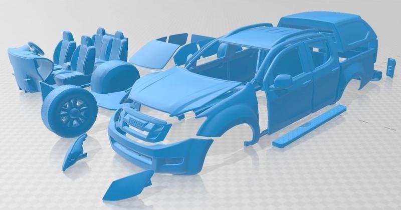 Isuzu D-Max Double Cab Huntsman 2014 Printable Car