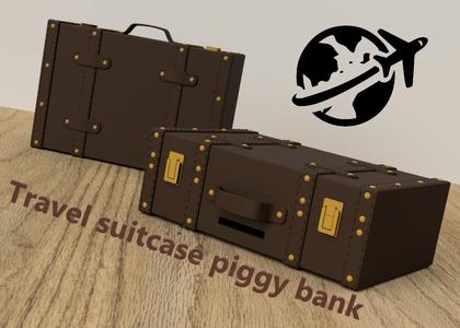 Travel suitcase piggy bank - Commercial use