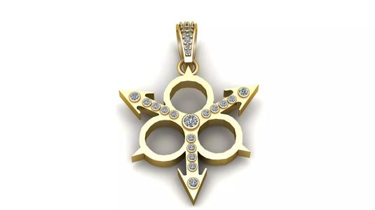 UNIQUE SIGN PENDANT 3D PRINTABLE MODEL