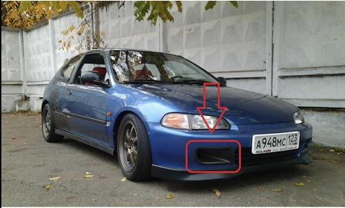 Civic 92-95 EG Bumper Vent/Intake