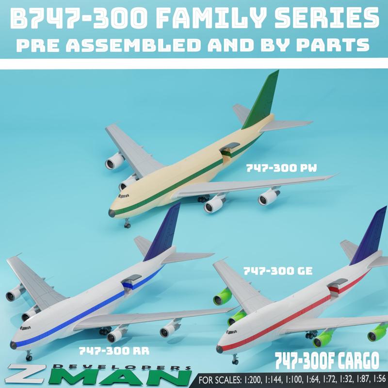 B747-300F (FREIGHTNER CARGO FAMILY PACK) V2