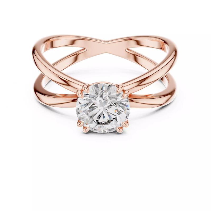 Split Shank Round Solitaire Diamond Wedding Ring 3DM STL Video