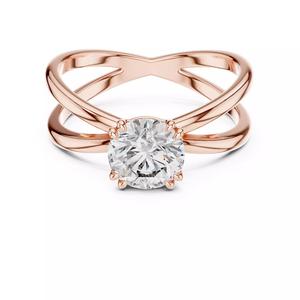 Split Shank Round Solitaire Diamond Wedding Ring 3DM STL Video