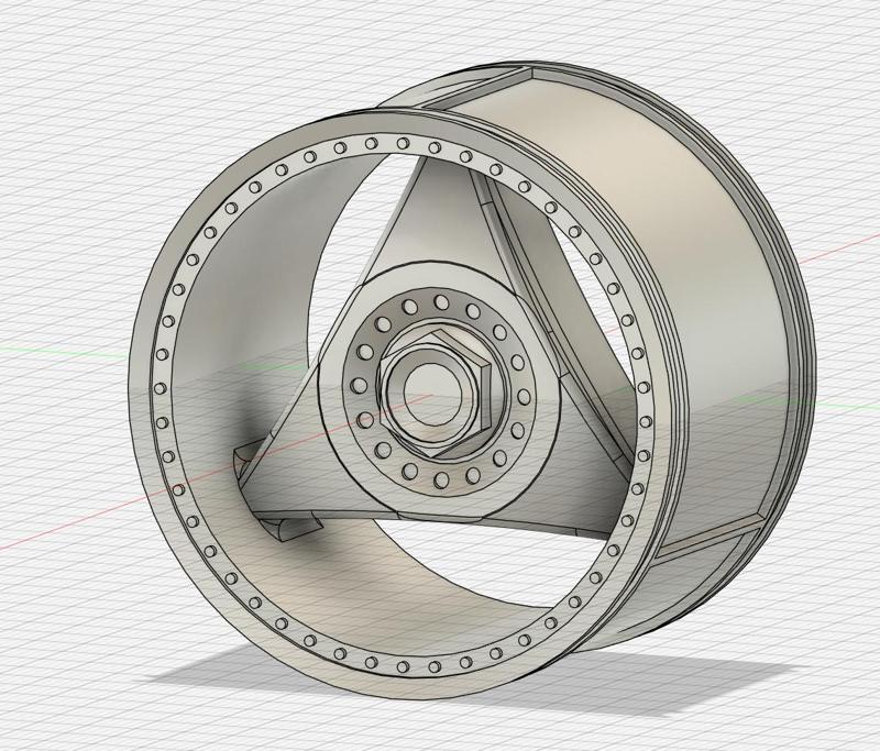 Technic Bricks Custom Rim 56mm x 34mm