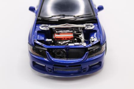 1/24 Evo IX Engine Bay w/ Built 4G63 Forward Facing Turbo 1/64 Hotwheels