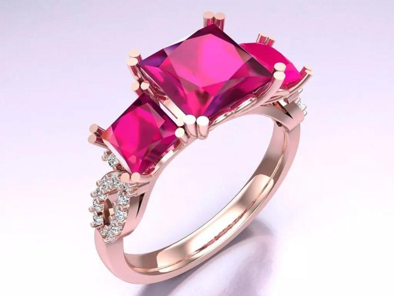 Square Stone Rings - Womens Rings - N225404