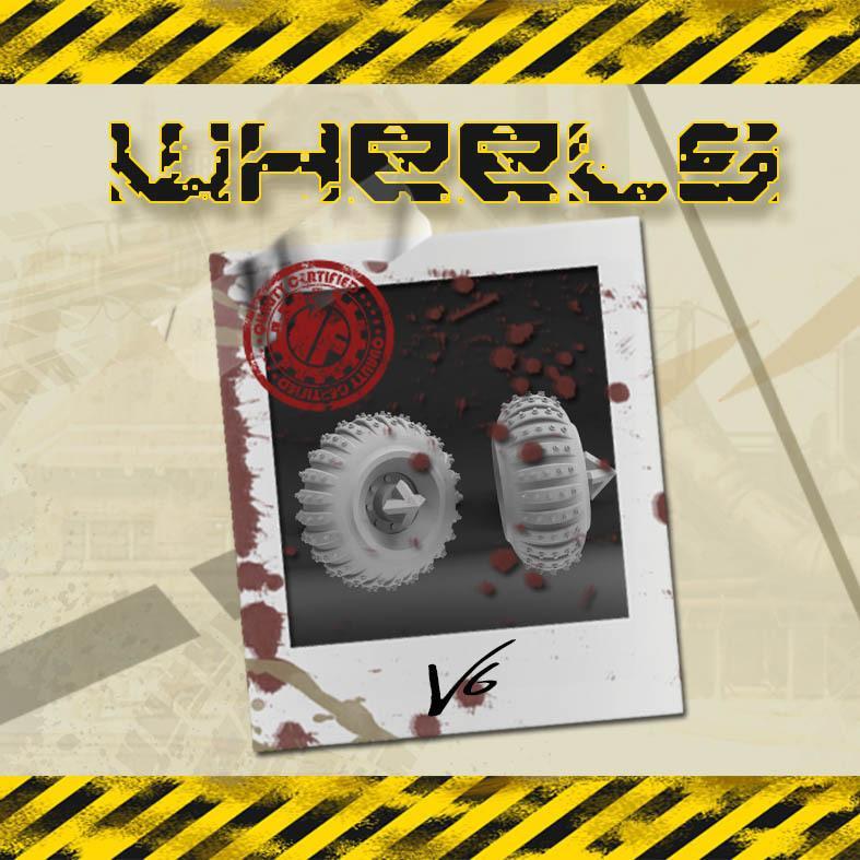 Gaslands  wheels 1/64 KAVANFACTORY V6