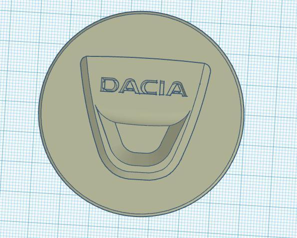 Center caps for Dacia Sandero wheel