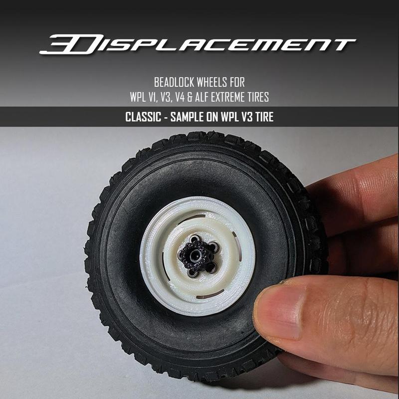 Beadlock Wheels for WPL & ALF Tires  - Classic