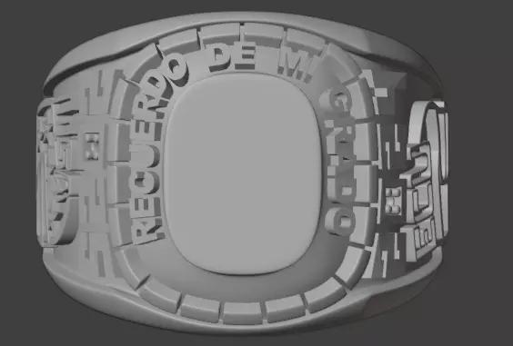 Anillo de grado con banderas para pintar ecuador y eeuu editable