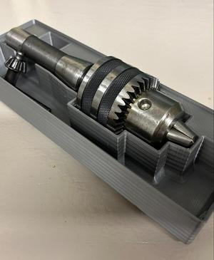 Gridfinity R-8 Drill Chuck Holder