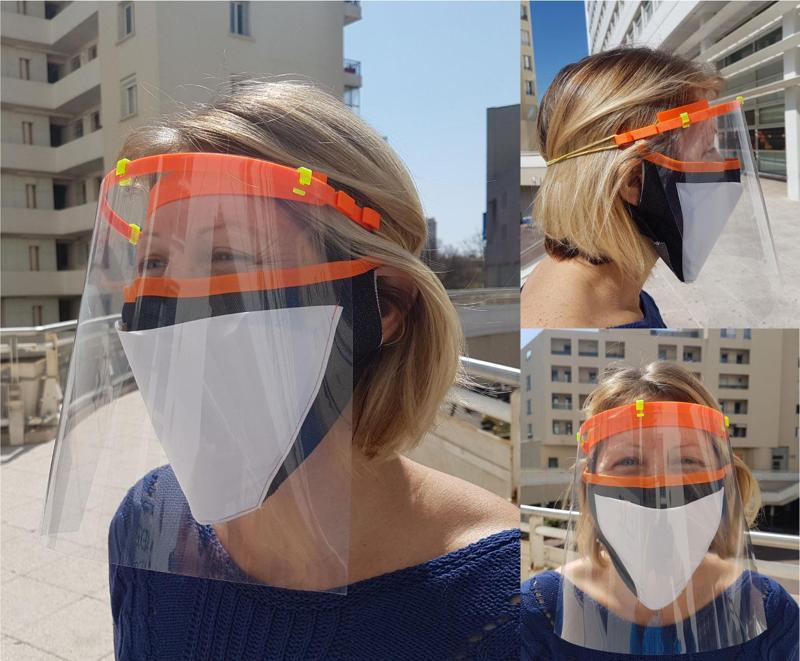 Visière v83 covid_19 dérivée de Shield v16