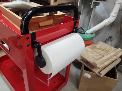 Paper Towel Holder for Harbor Freight/US General Single Drawer Service Cart