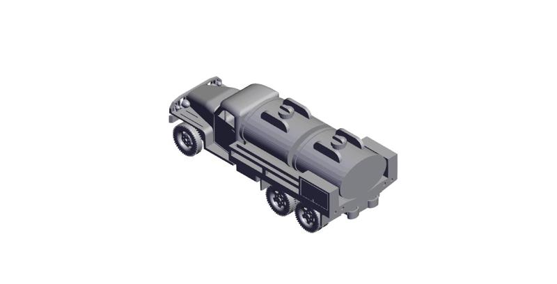 1/87 Scale Studebaker US5 2_5 ton Tank truck.stl