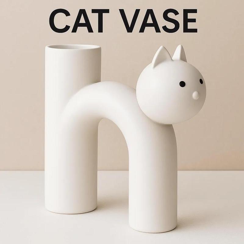 Cat Vase   