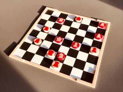 Magnetic Fridge Chessboard - Ultralight and easy