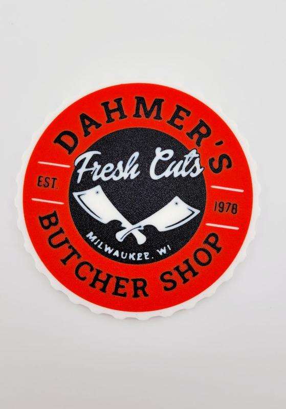 Dahmer's Butcher Shop Halloween Coaster