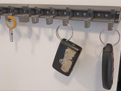 Modular clips rail storage system