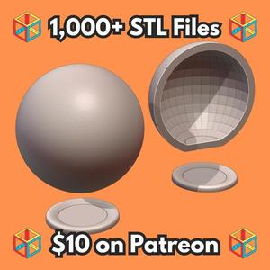Decorative Sphere with Hidden Compartment for Valuables (Requires Pausing During Print) MineeForm FDM 3D Print STL File