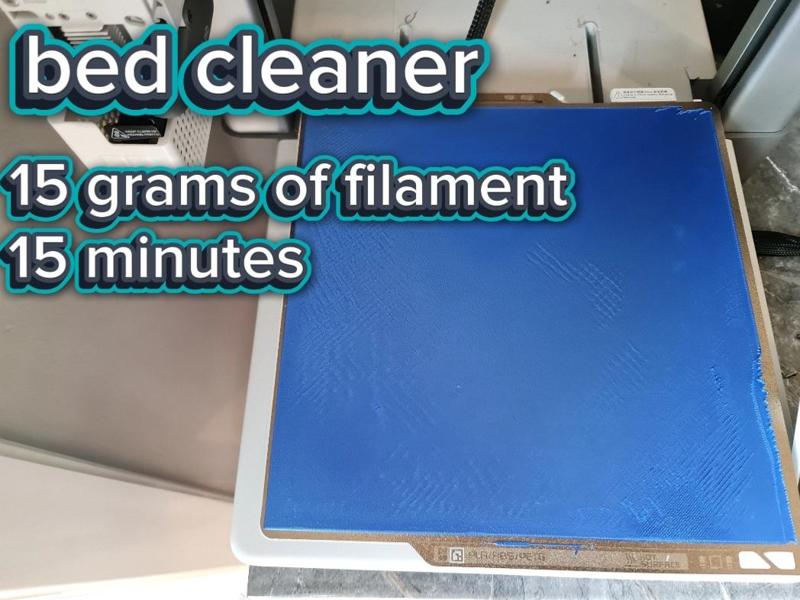 Bed cleaner for all printers