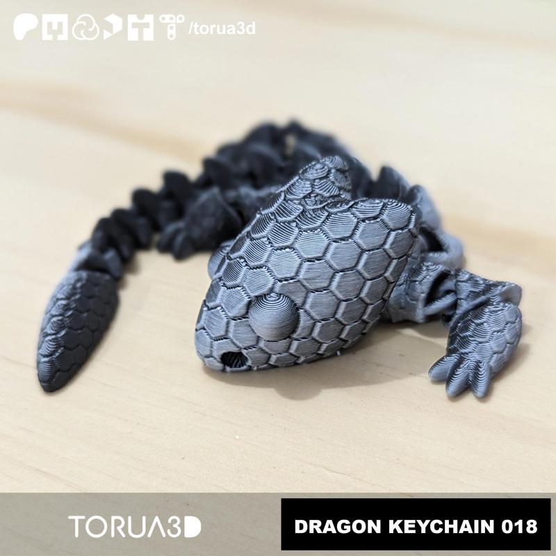 Articulated Dragon Keychain 018