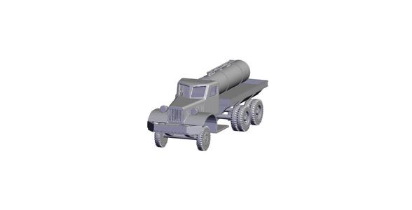 1/87 Scale Diamond T Cargo Model 975 with Tank.stl