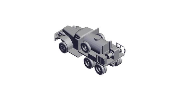 1/48 Scale Diamond T Asphalt distributor.stl