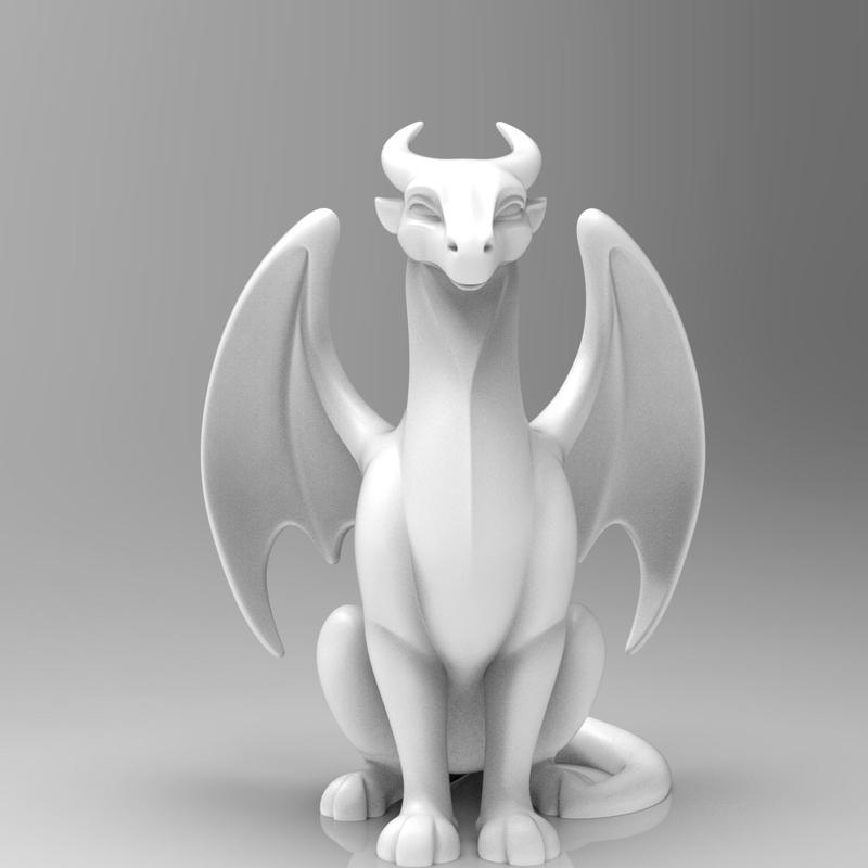Mystical Dragon minimalist sculpture