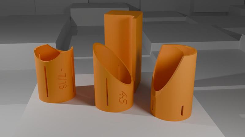 1 1/4" Sch 40 Pipe tools 45, cope, center