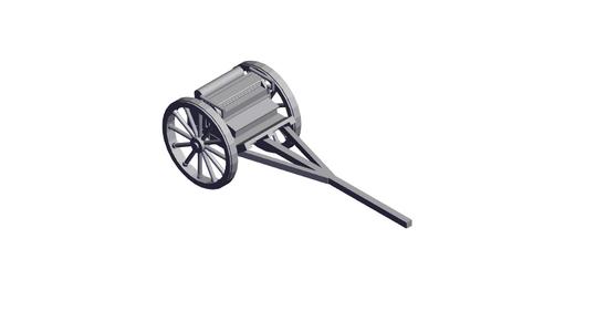 1/100 Scale British 75mm Gun Carriage Limber M1917.stl